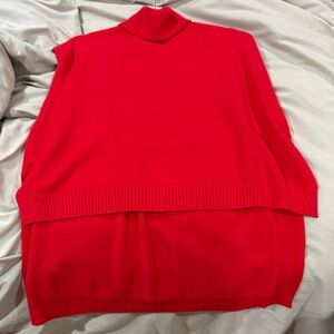 Karlie Vibrant Red Turtleneck Sweater